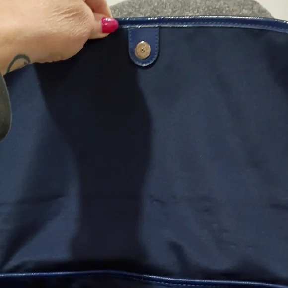 Coach Kyra Scarf Signature Messenger Bag In Blue and Purple - Picture 12 of 16